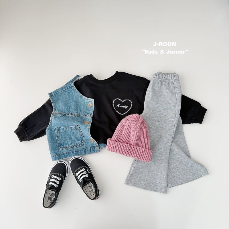 J-Room - Korean Children Fashion - #toddlerclothing - Heart Bio Crop Tee - 9