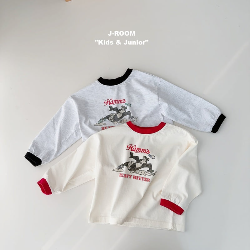 J-Room - Korean Children Fashion - #toddlerclothing - Hams Raglan Tee - 2