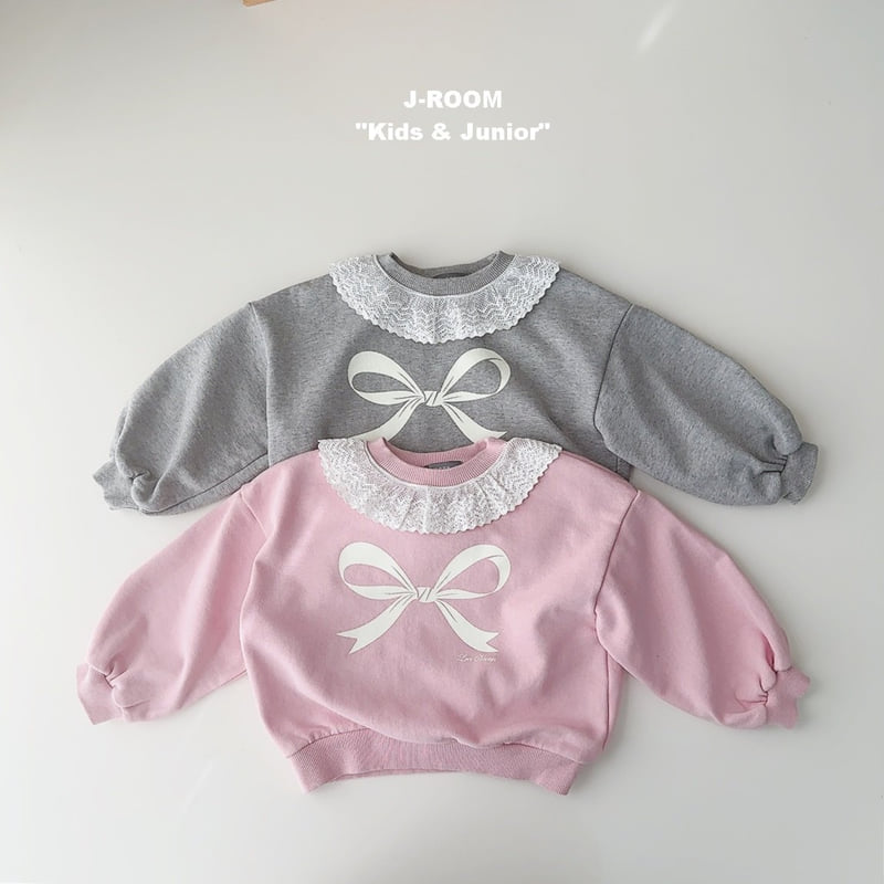 J-Room - Korean Children Fashion - #toddlerclothing - Ribbon Lace Sweatshirts