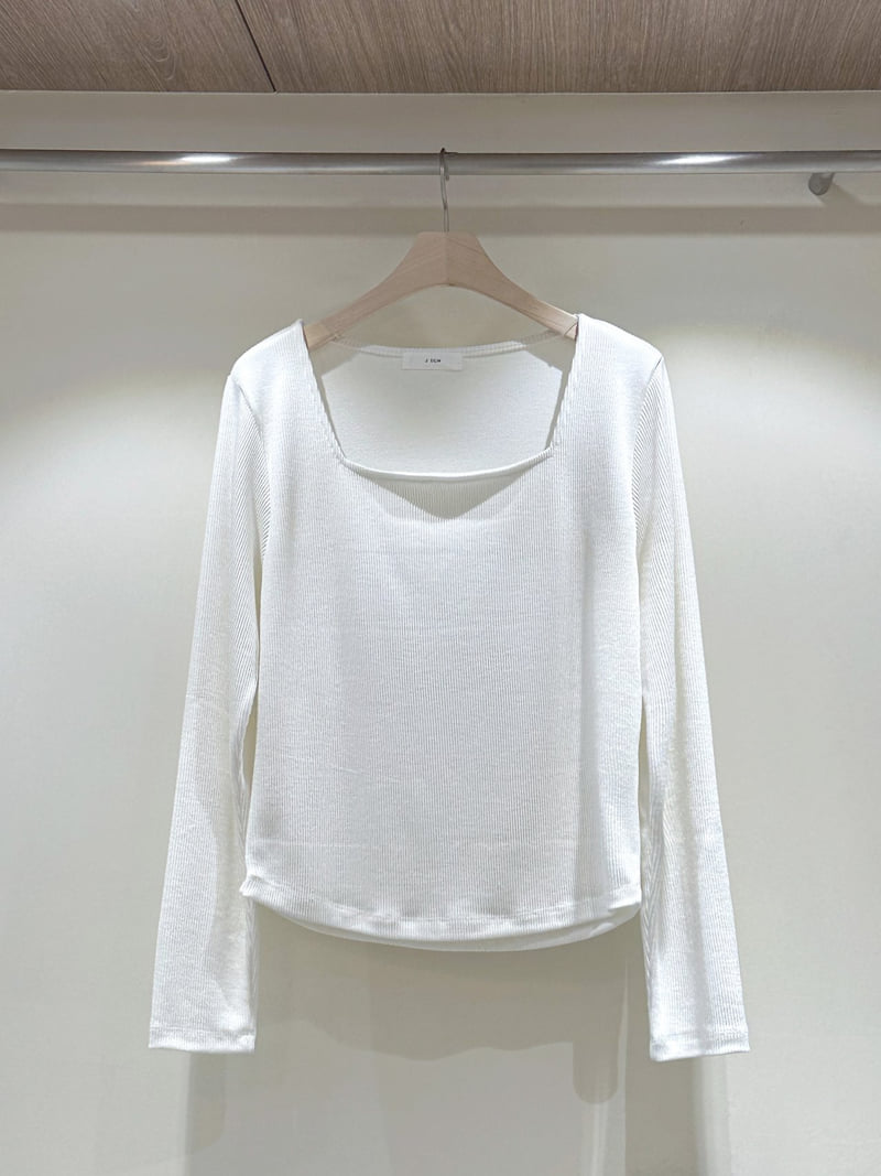 J dew - Korean Women Fashion - #momslook - Awl Square Tee - 3