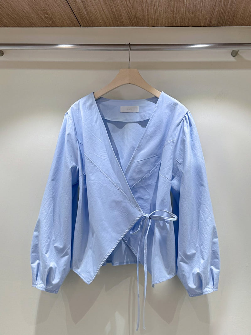 J dew - Korean Women Fashion - #momslook - Move Wrap Blouse - 2