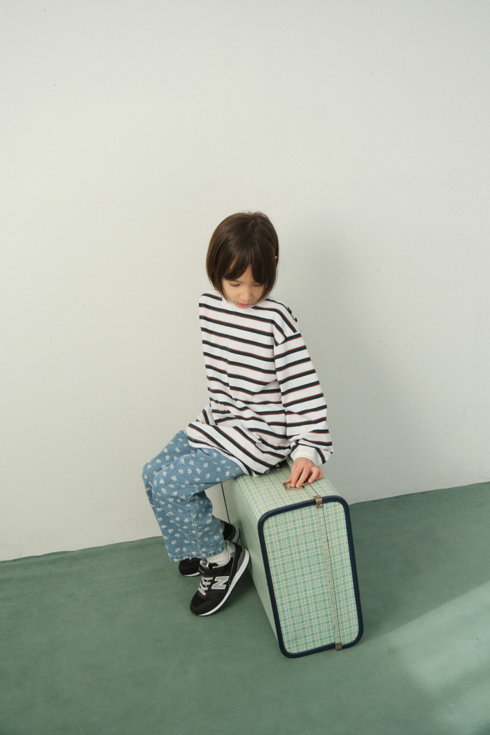 Jejeunosity - Korean Children Fashion - #designkidswear - Cherry Blossom Denim Pants - 7