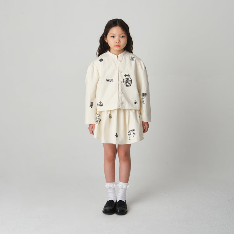 Jejeunosity - Korean Children Fashion - #kidzfashiontrend - Drawing Skirt