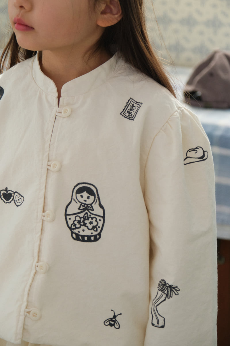 Jejeunosity - Korean Children Fashion - #minifashionista - Crop Drawing Jacket - 4