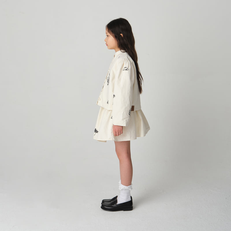 Jejeunosity - Korean Children Fashion - #stylishchildhood - Drawing Skirt - 9