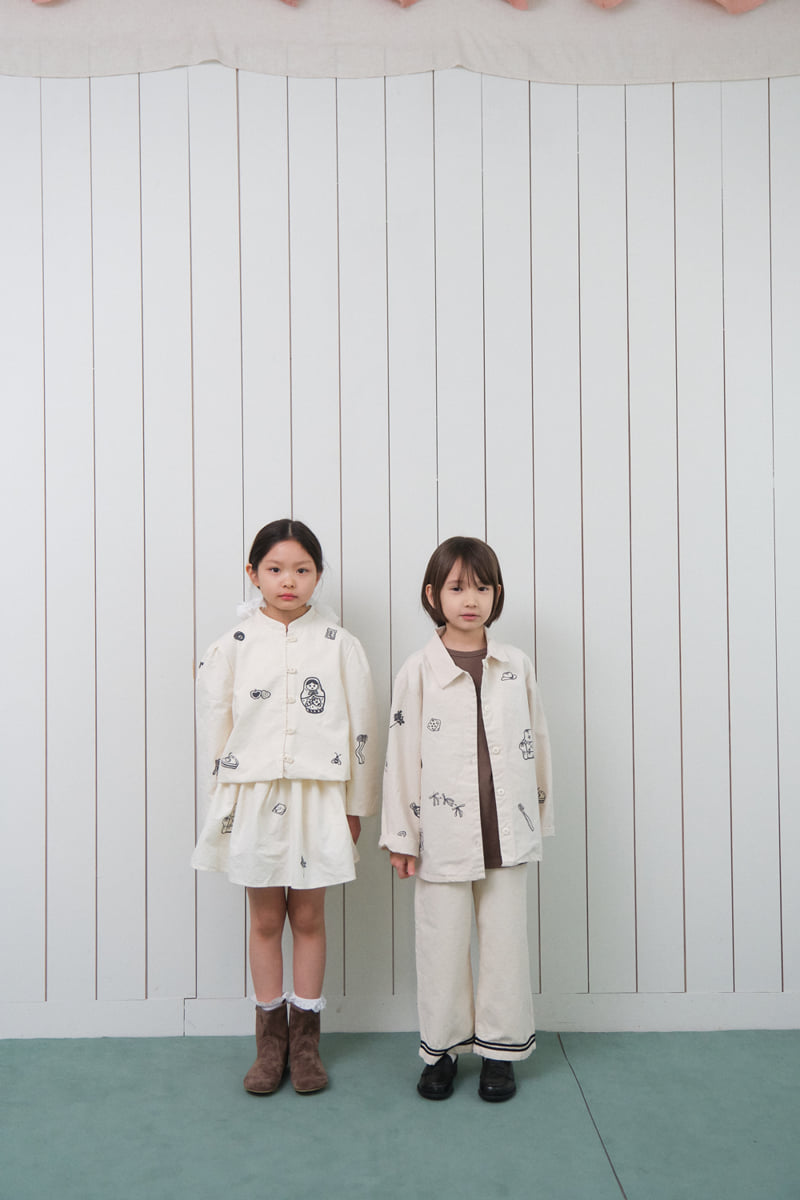 Jejeunosity - Korean Children Fashion - #todddlerfashion - Crop Drawing Jacket - 5