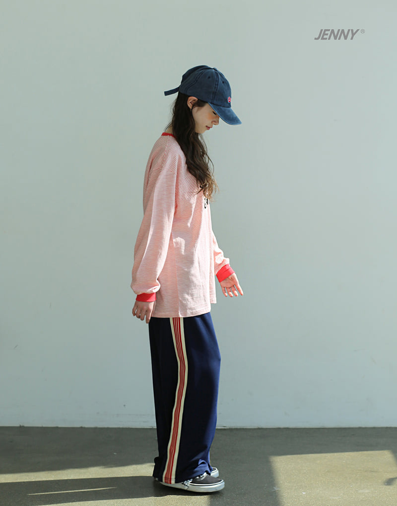 Jenny Basic - Korean Children Fashion - #discoveringself - School Stripe Tee - 4