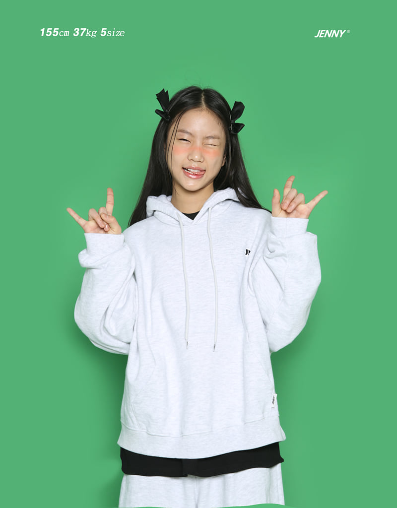 Jenny Basic - Korean Children Fashion - #kidsstore - Jay Embroidery Hoodie - 4