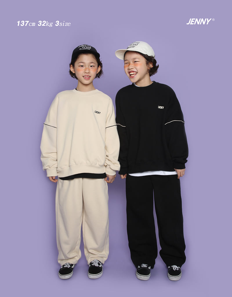 Jenny Basic - Korean Children Fashion - #minifashionista - Lucky Sweatshirts 4-7 - 3