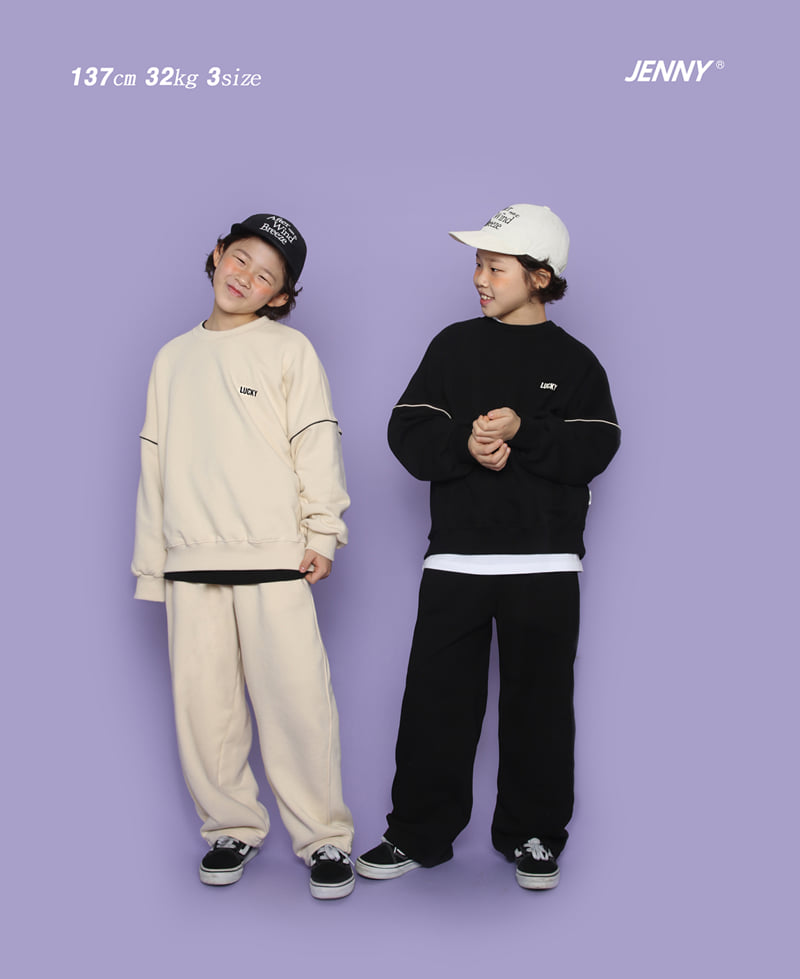 Jenny Basic - Korean Children Fashion - #stylishchildhood - Lucky Sweatshirts 4-7 - 7