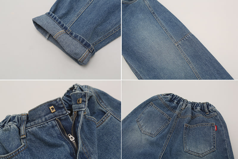 Jenny Basic - Korean Children Fashion - #toddlerclothing - 2502 Cut Denim Pants 2-3 - 11
