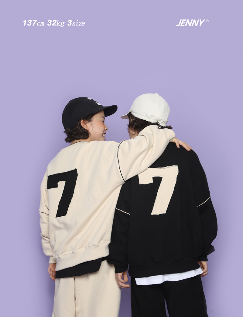 Jenny Basic - Korean Children Fashion - #toddlerclothing - Lucky Sweatshirts 4-7 - 6