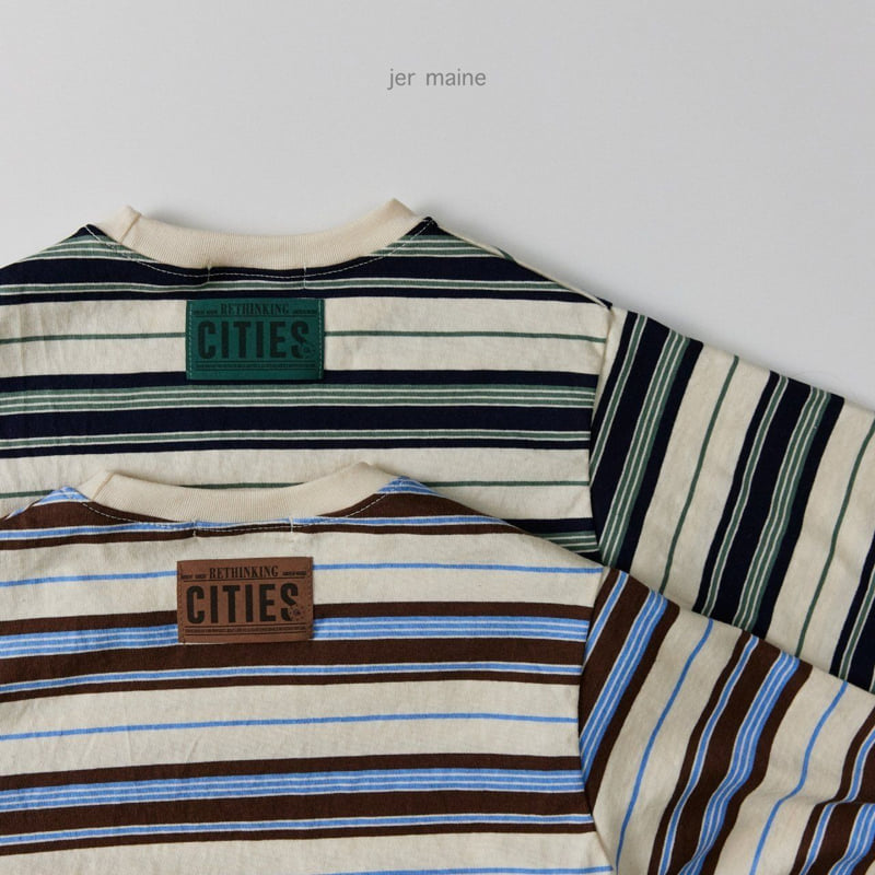 Jermaine - Korean Children Fashion - #Kfashion4kids - CT Multi Stripe Tee - 9