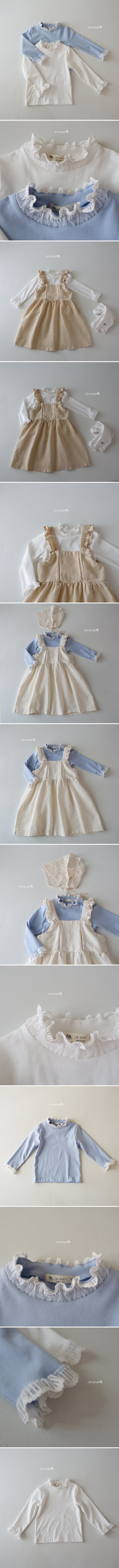 Jm Snail - Korean Children Fashion - #Kfashion4kids - Organic Silket Lace Tee