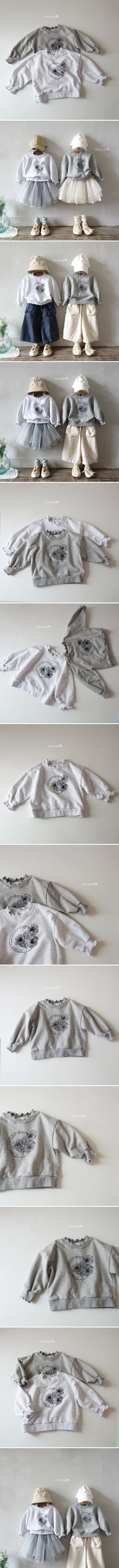 Jm Snail - Korean Children Fashion - #childofig - Natural Flower Graphic Tee