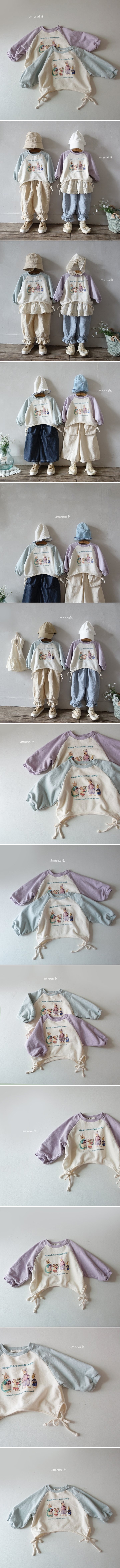 Jm Snail - Korean Children Fashion - #childrensboutique - Rabbit Raglan Tee