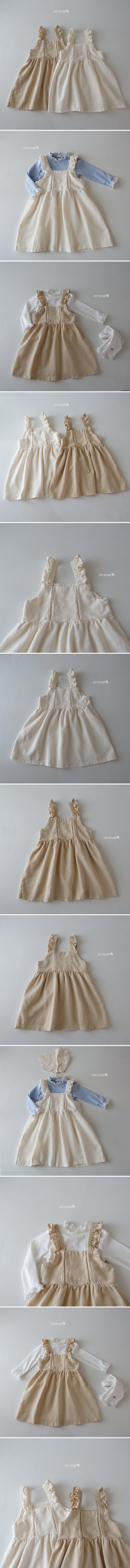 Jm Snail - Korean Children Fashion - #childrensboutique - Frill Vest One-piece