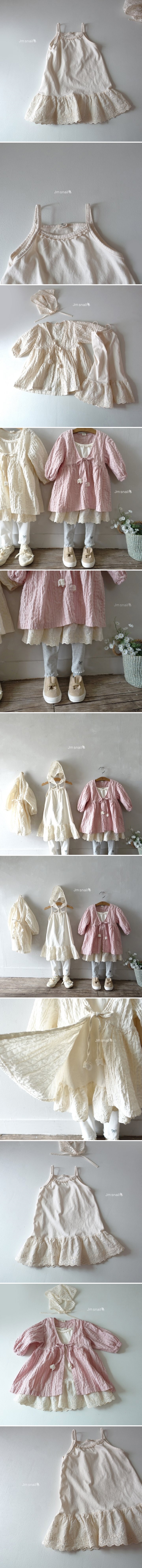 Jm Snail - Korean Children Fashion - #designkidswear - Inner Lace One-piece