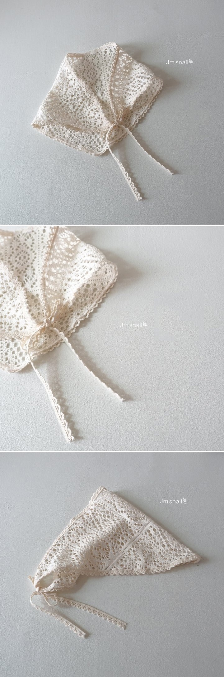Jm Snail - Korean Children Fashion - #kidsshorts - Lace Scarf