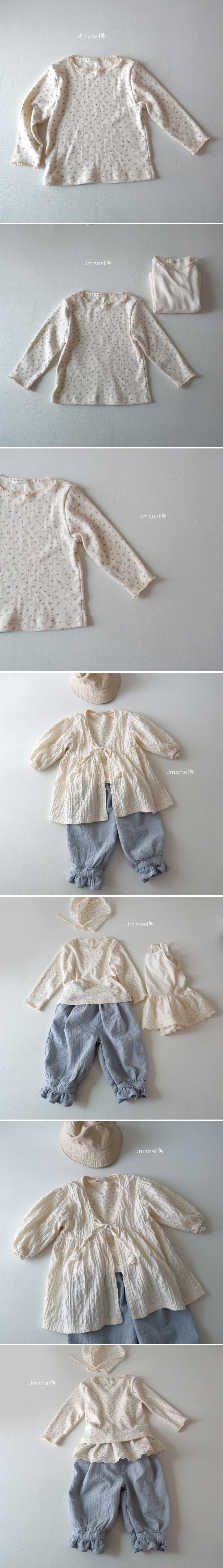 Jm Snail - Korean Children Fashion - #kidsstore - Emily Eyelet Tee 1