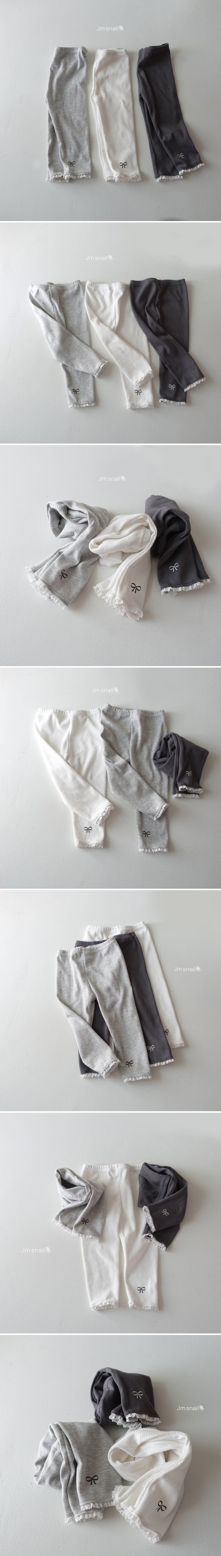 Jm Snail - Korean Children Fashion - #stylishchildhood - Croffle Ribbon Leggings