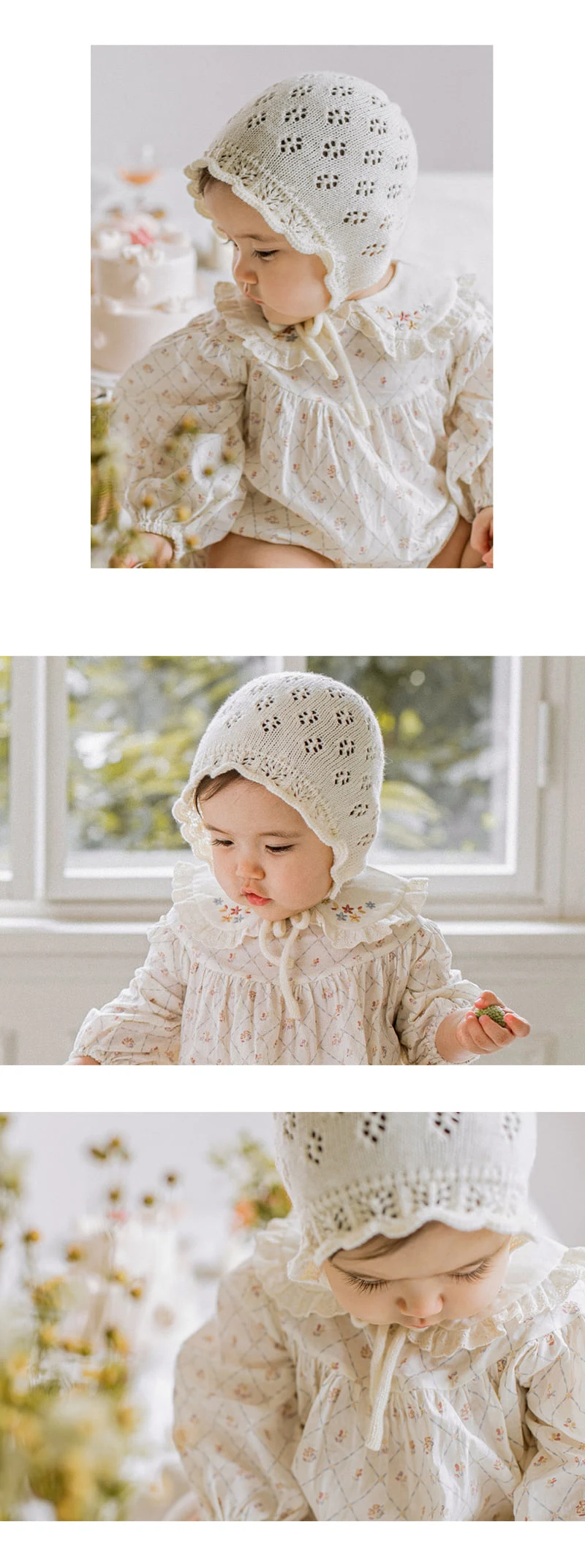 Kids Clara - Korean Baby Fashion - #babyboutique - Rib Knit Baby Bonnet - 5