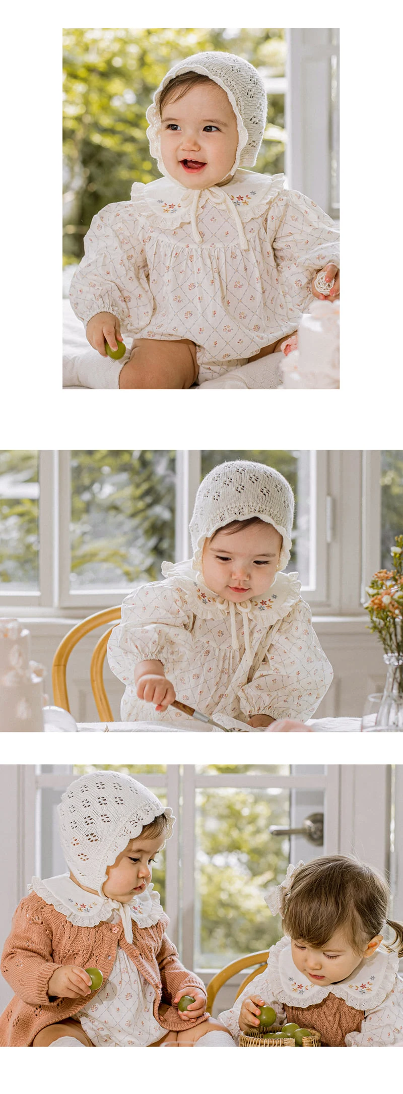Kids Clara - Korean Baby Fashion - #babyboutique - Rib Knit Baby Bonnet - 6