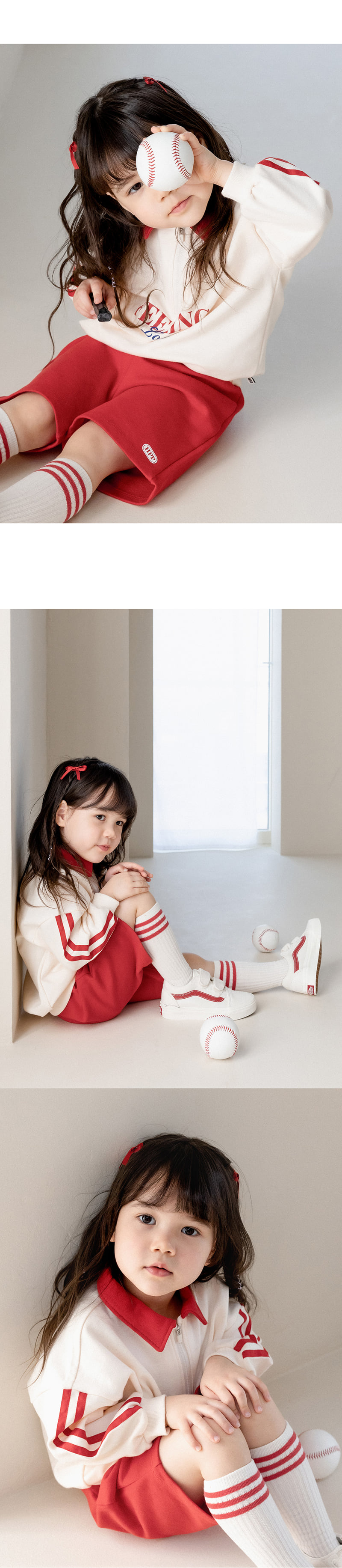 Kids Clara - Korean Baby Fashion - #babyboutique - Regan Three-piece Set-up_red - 6