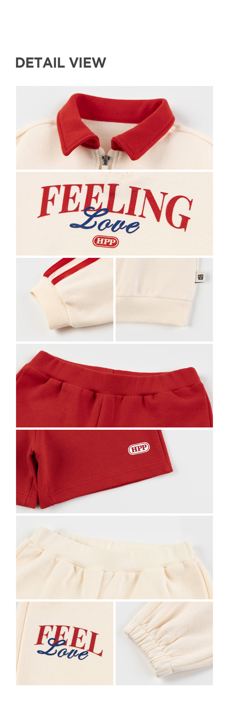 Kids Clara - Korean Baby Fashion - #babyboutique - Regan Three-piece Set-up_red - 7