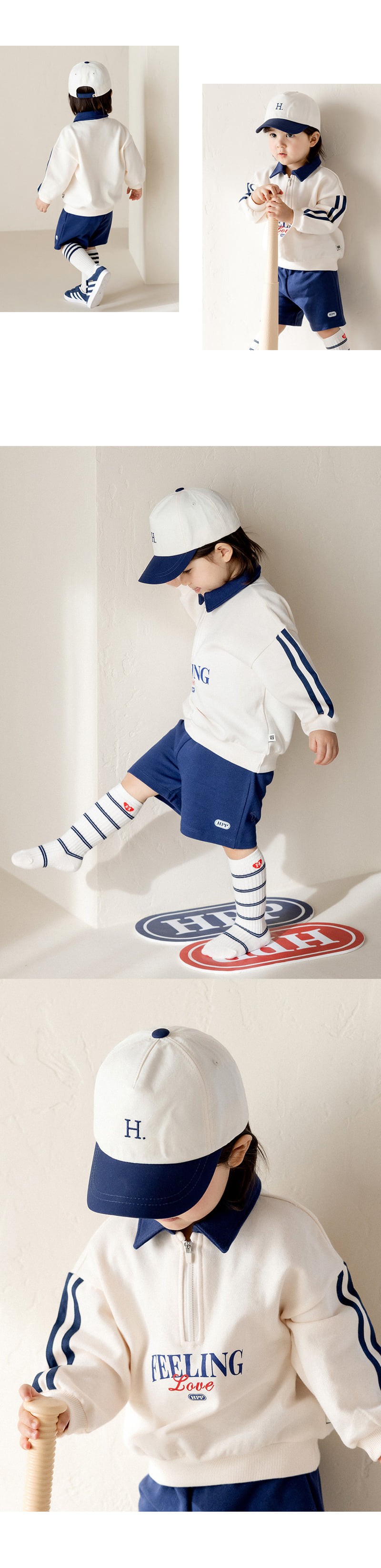 Kids Clara - Korean Baby Fashion - #babyboutique - Regan Three-piece Set-up_navy - 5