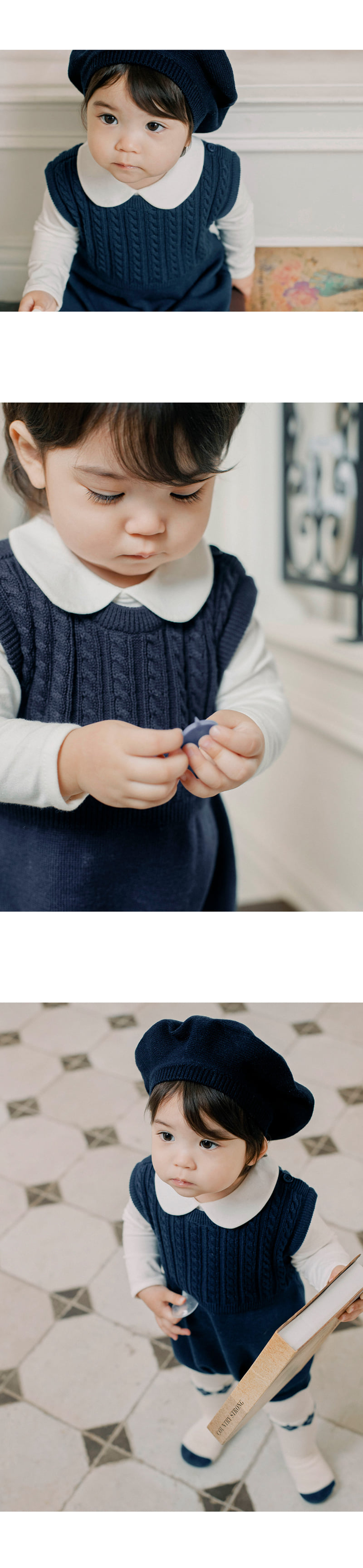 Kids Clara - Korean Baby Fashion - #babyboutiqueclothing - Nathan Knit Baby Overalls - 3