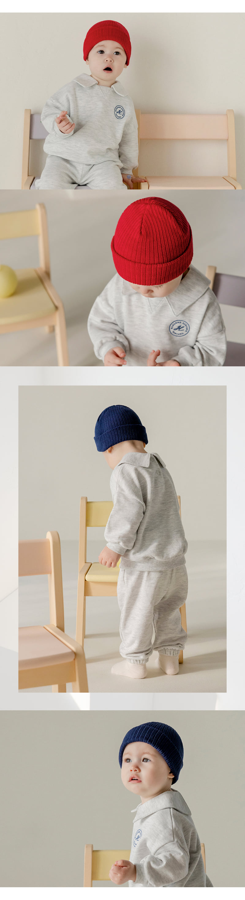 Kids Clara - Korean Baby Fashion - #babyboutiqueclothing - Style Ribbed Beanie-R - 5