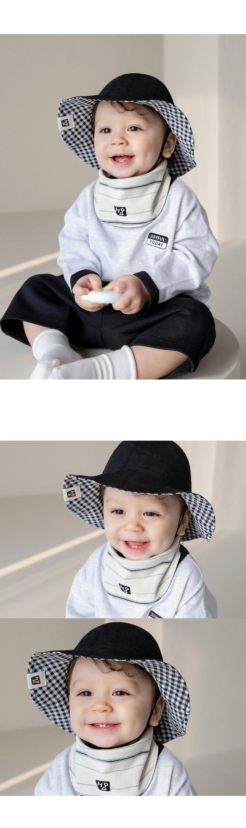Kids Clara - Korean Baby Fashion - #babyboutiqueclothing - Ov Reversible Baby Sun Hat - 3