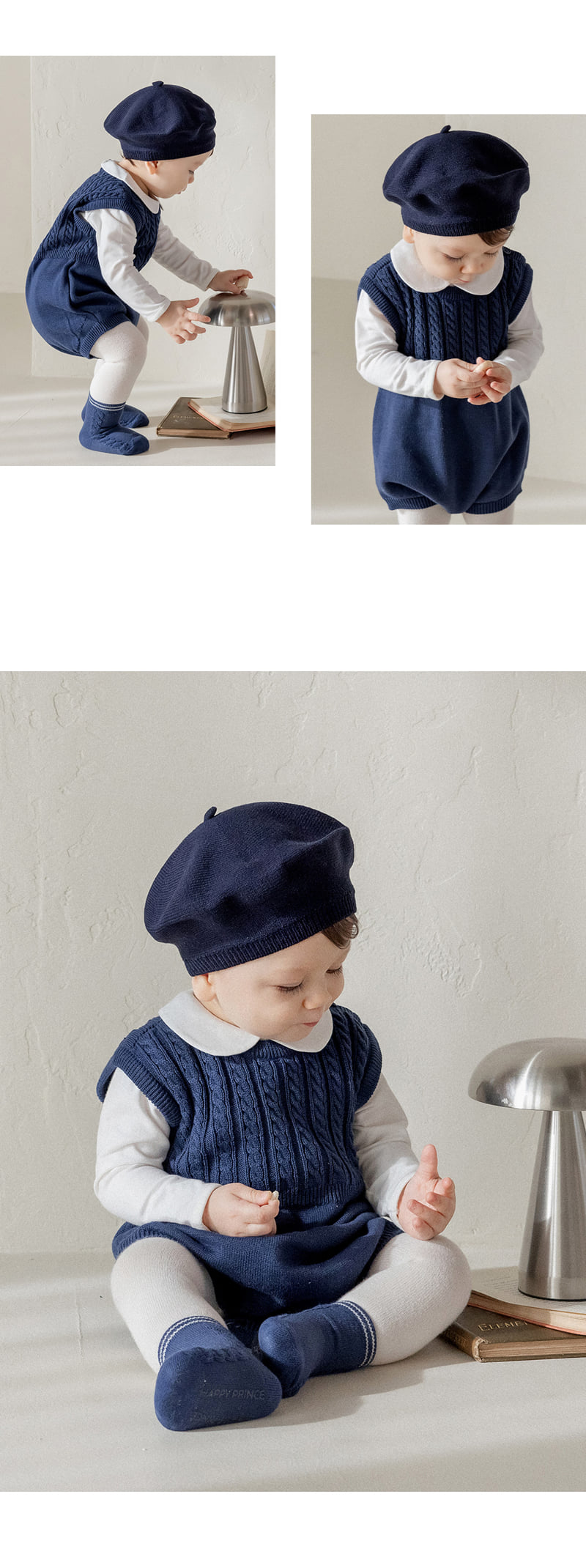 Kids Clara - Korean Baby Fashion - #babyboutiqueclothing - Nathan Knit Baby Overalls - 4