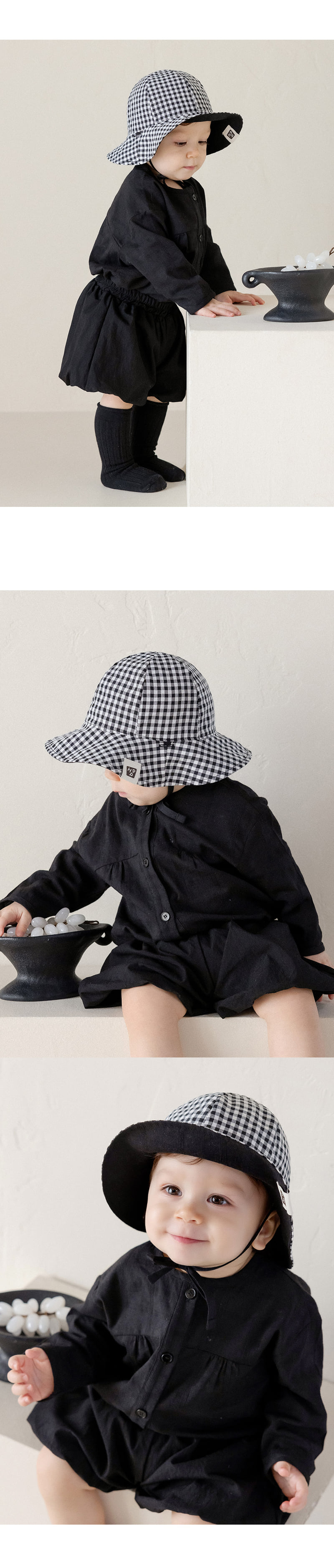 Kids Clara - Korean Baby Fashion - #babyboutiqueclothing - Ov Reversible Baby Sun Hat - 4