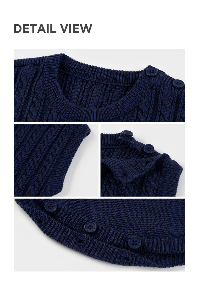Kids Clara - Korean Baby Fashion - #babyfashion - Nathan Knit Baby Overalls - 5