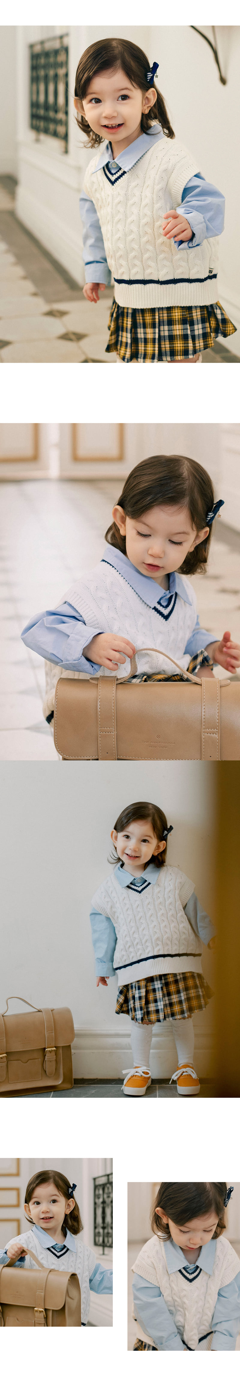 Kids Clara - Korean Baby Fashion - #babyfashion - Beckett Knitted Baby Vest - 2