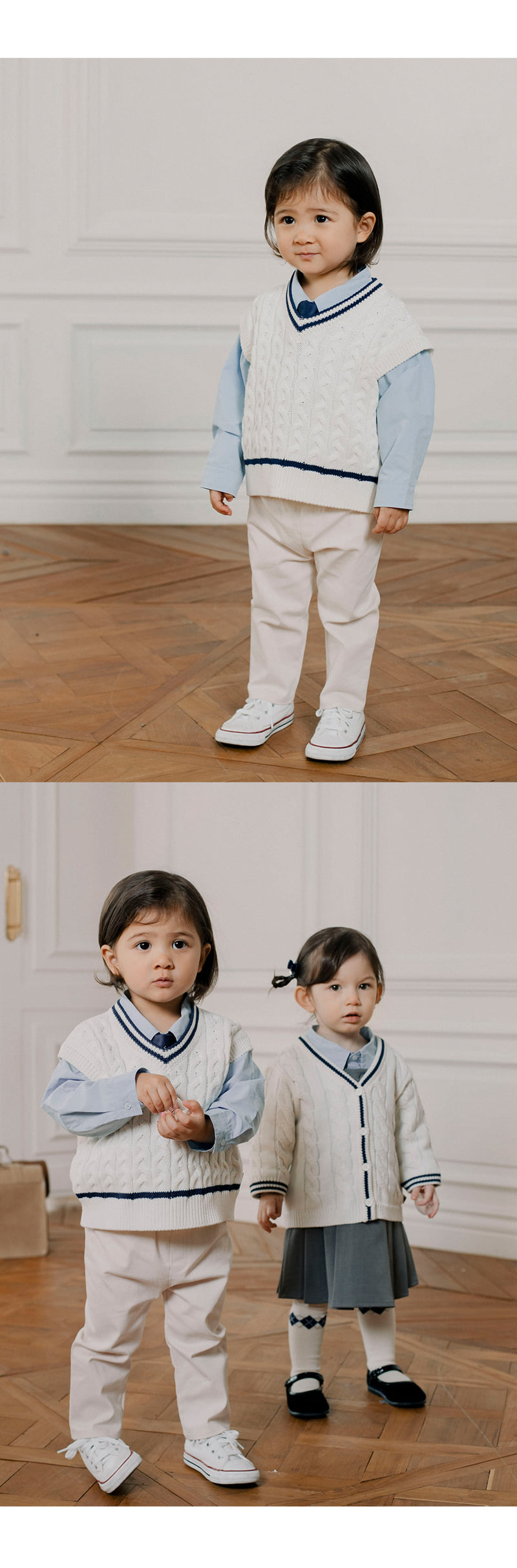 Kids Clara - Korean Baby Fashion - #babyfever - Beckett Knitted Baby Vest - 3