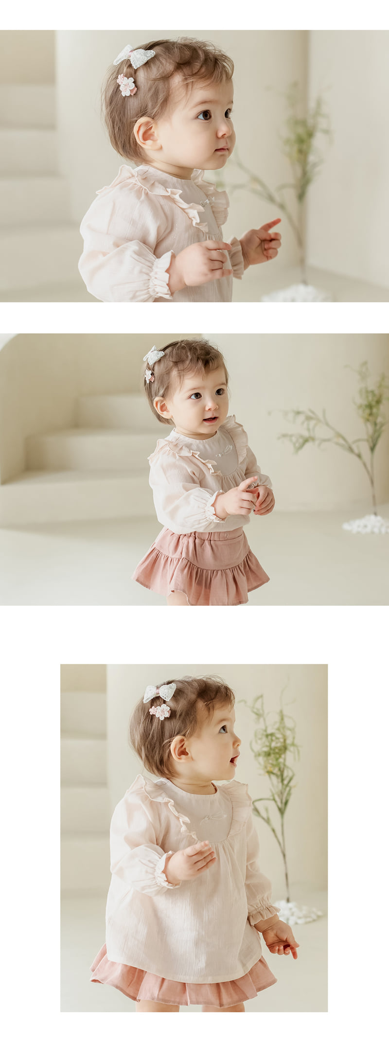 Kids Clara - Korean Baby Fashion - #babyfever - Lavender Baby Hairpin Set-R (set of 5) - 3