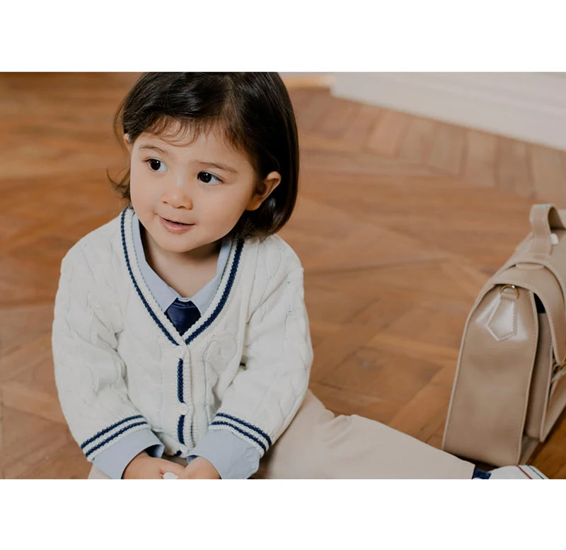 Kids Clara - Korean Baby Fashion - #babygirlfashion - George Knitted Baby Cardigan - 3