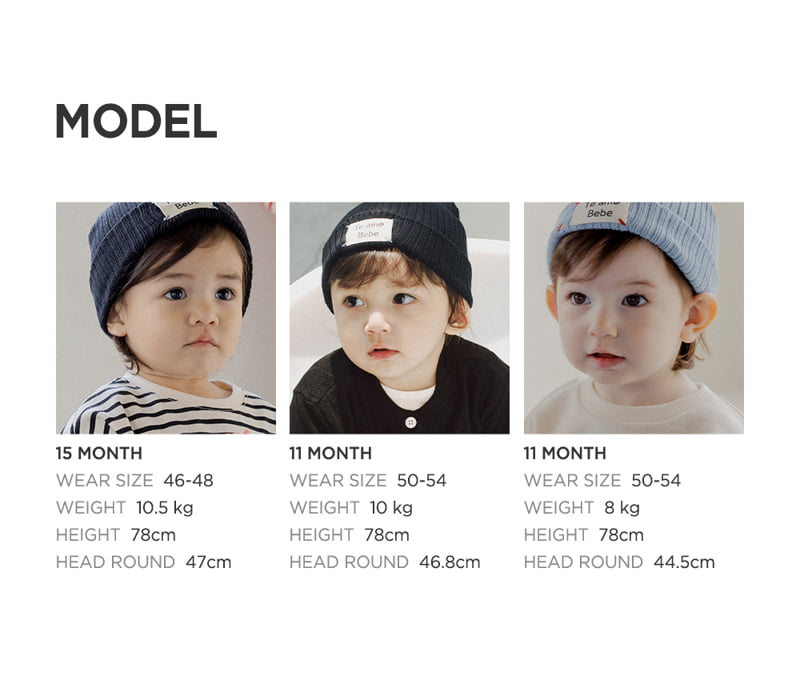Kids Clara - Korean Baby Fashion - #babygirlfashion - Xeno Ribbed Baby Beanie - 12