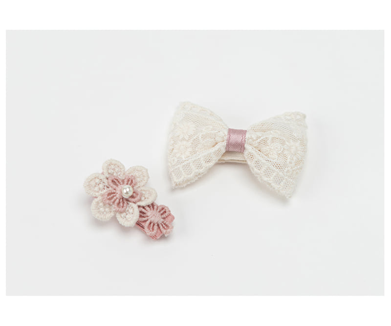 Kids Clara - Korean Baby Fashion - #babyfever - Lavender Baby Hairpin Set-R (set of 5) - 4