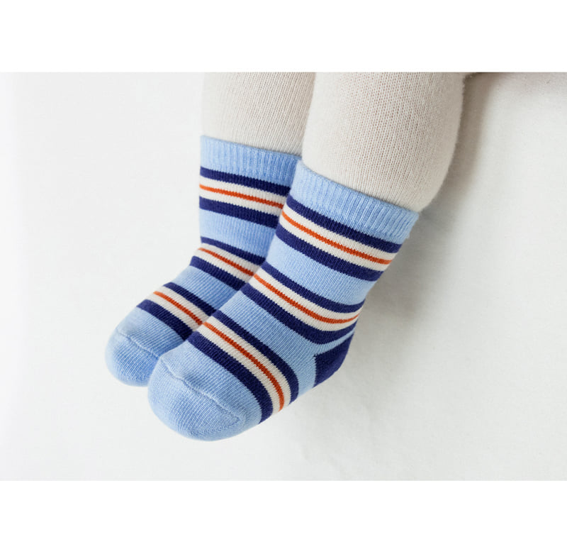Kids Clara - Korean Baby Fashion - #babylifestyle - Feather Baby Socks (set of 5) - 3