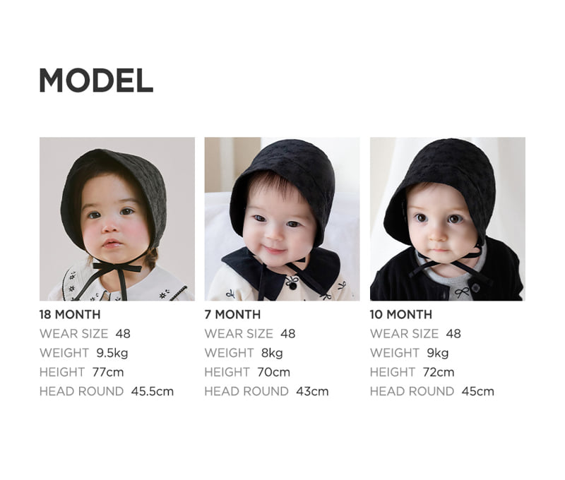 Kids Clara - Korean Baby Fashion - #babylifestyle - Hey Baby Bonnet - 10