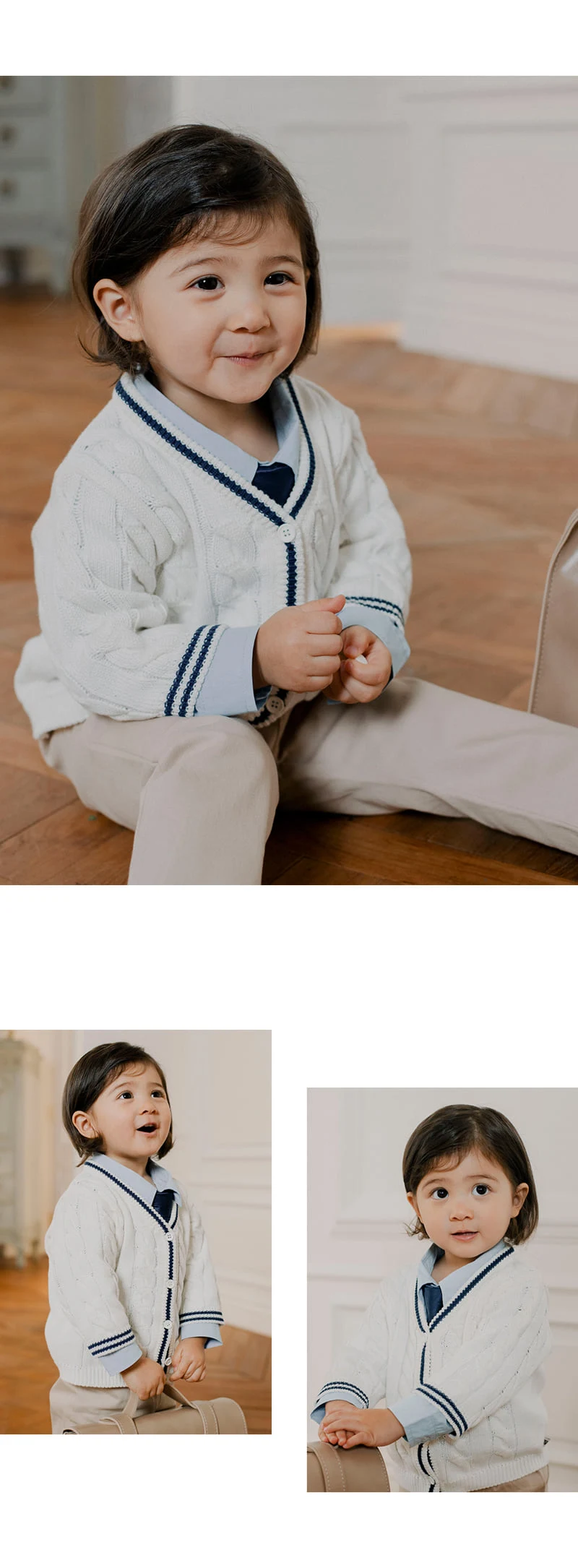 Kids Clara - Korean Baby Fashion - #babyoninstagram - George Knitted Baby Cardigan - 5