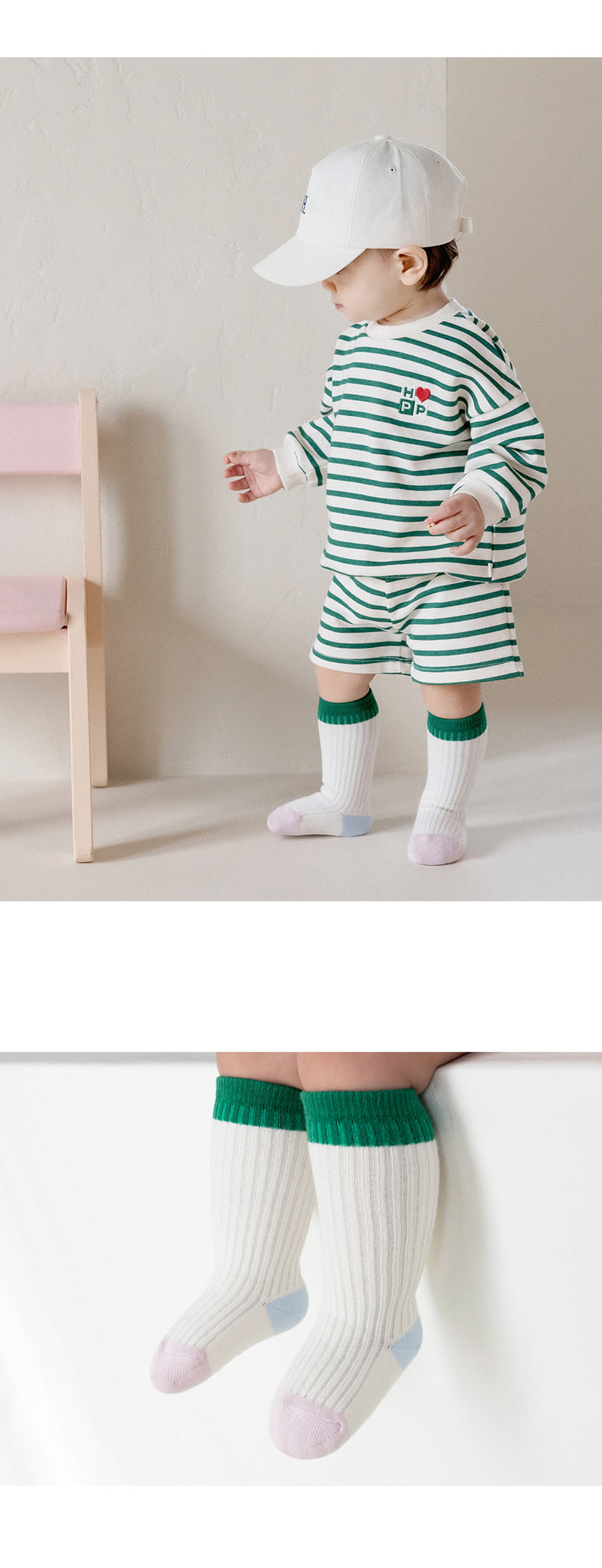 Kids Clara - Korean Baby Fashion - #babyoninstagram - Foody Baby Knee Socks (set of 5) - 2