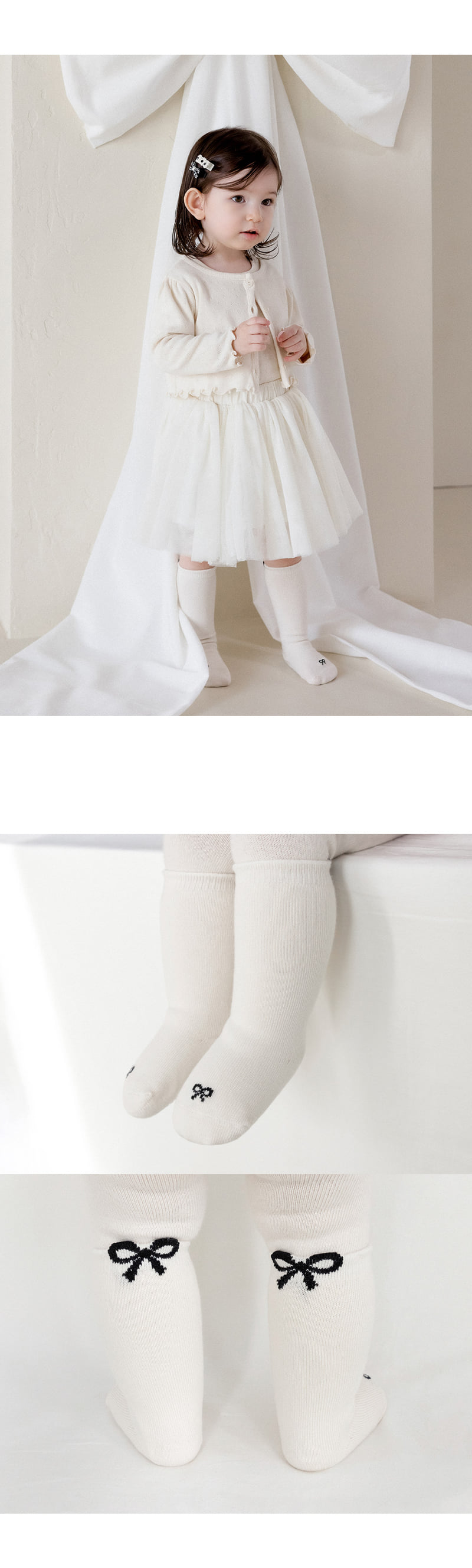 Kids Clara - Korean Baby Fashion - #babylifestyle - Tini Baby Knee Socks (set of 5) - 4