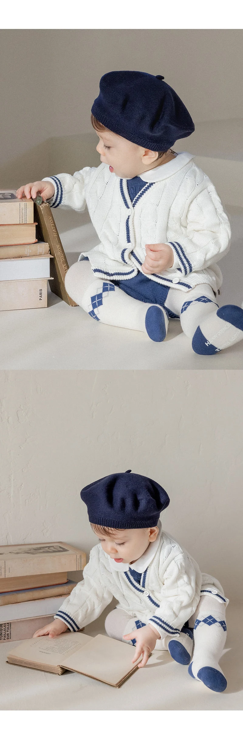Kids Clara - Korean Baby Fashion - #babyootd - George Knitted Baby Cardigan - 6