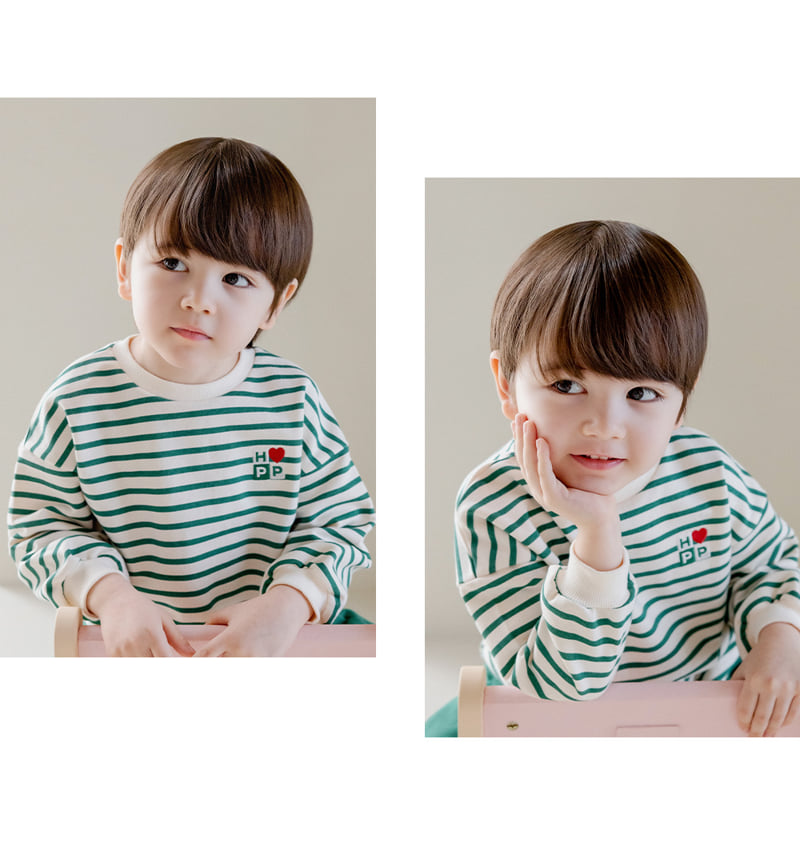 Kids Clara - Korean Baby Fashion - #babyootd - Laia Three-piece Set-up_green - 3