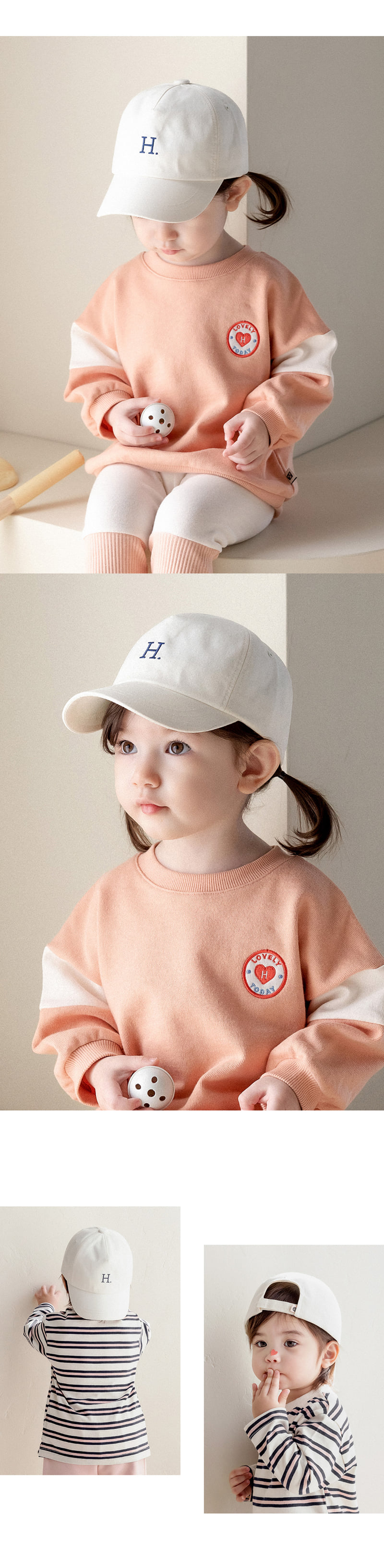 Kids Clara - Korean Baby Fashion - #babyootd - Haring Baby Ball Cap - 5